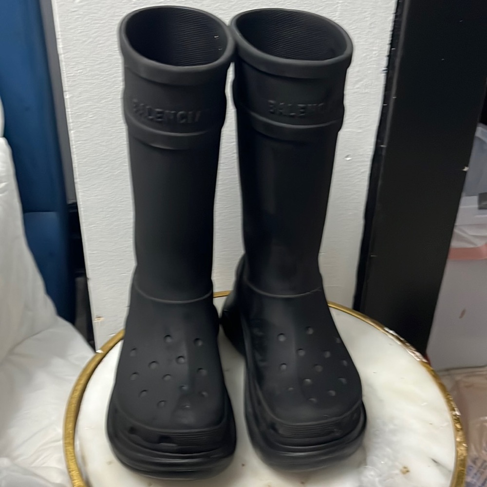 Balenciaga clog boots